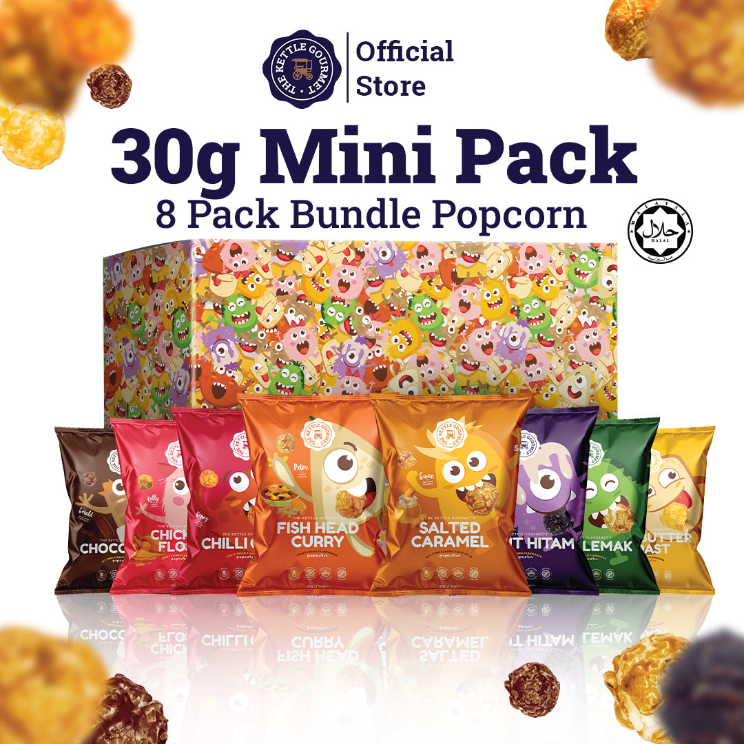 Flavoured Popcorn Discovery Kit (8 Packs x 30g)