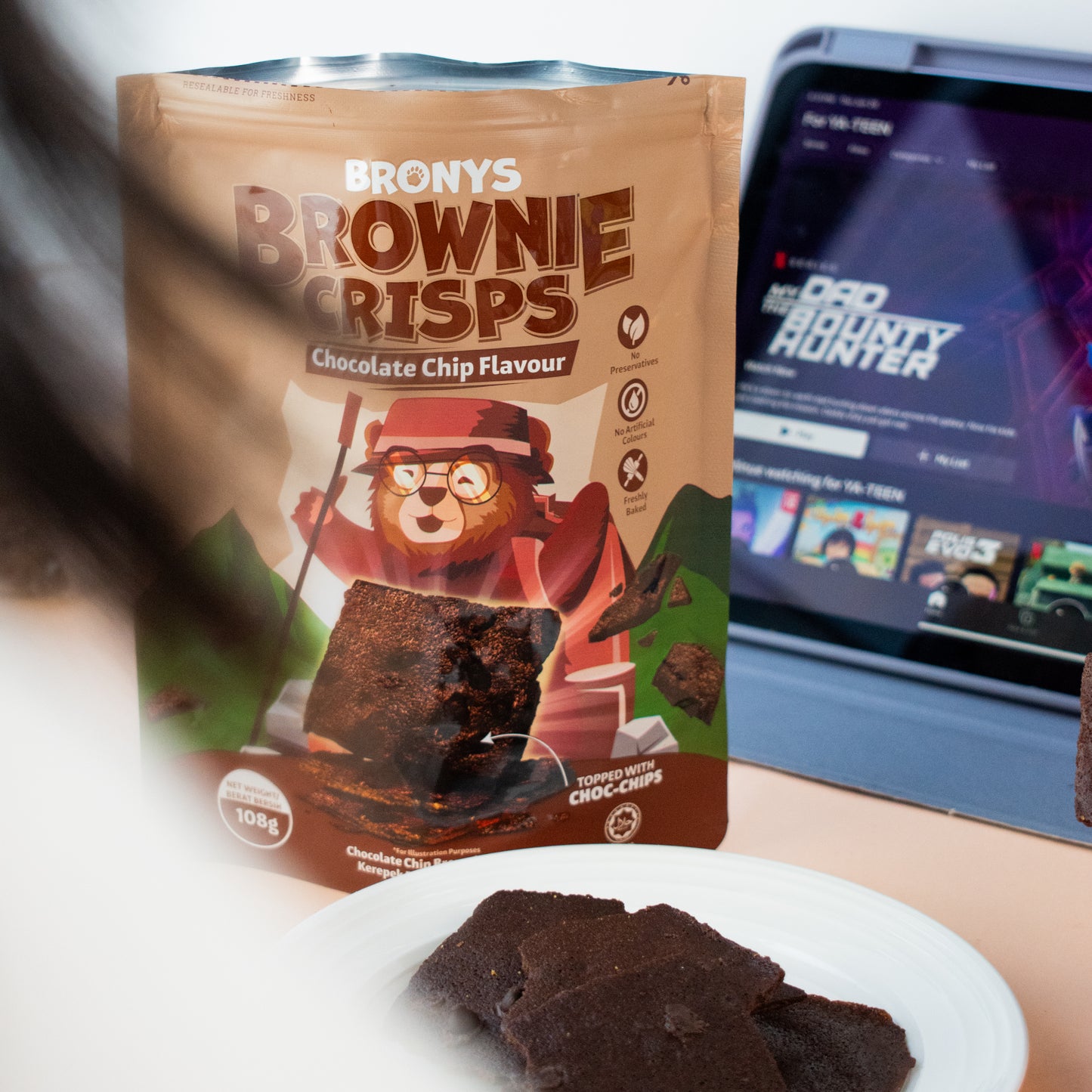 Bronys Brownie Crisps - Chocolate Chip Flavour