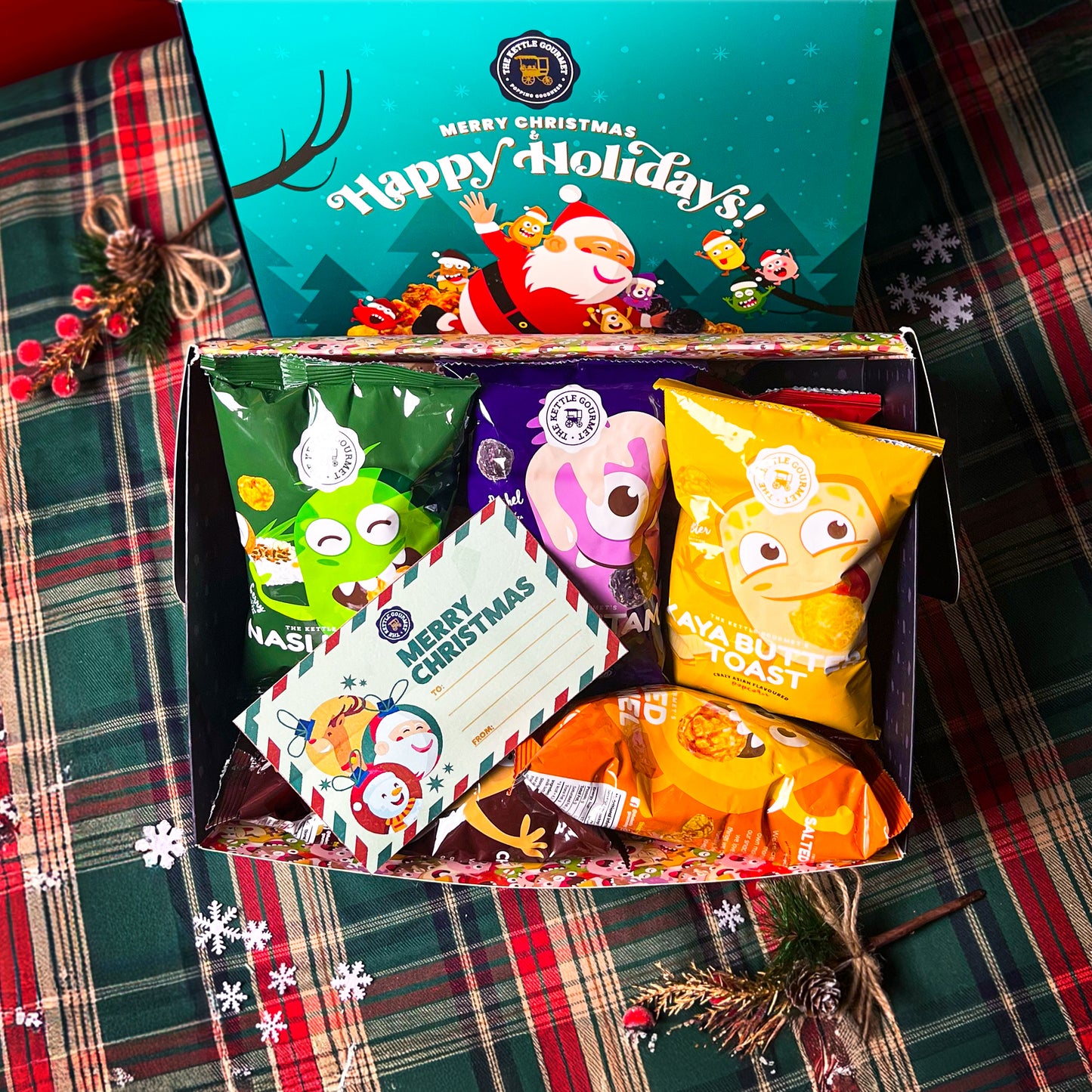 Christmas Popcorn Gift Box (Assortment of 8 packs x 30g)