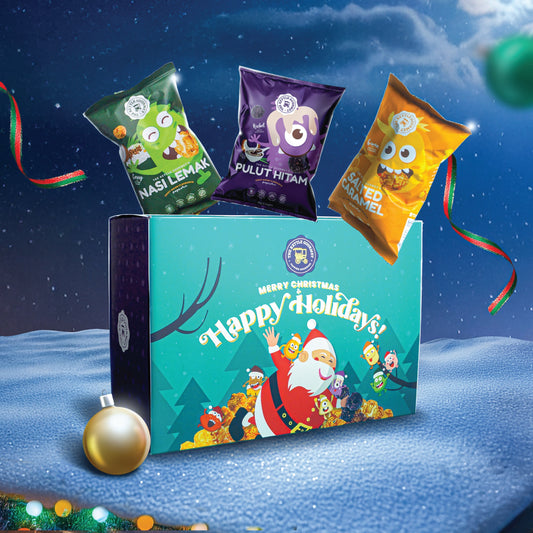 Christmas Popcorn Gift Box (Assortment of 8 packs x 30g)