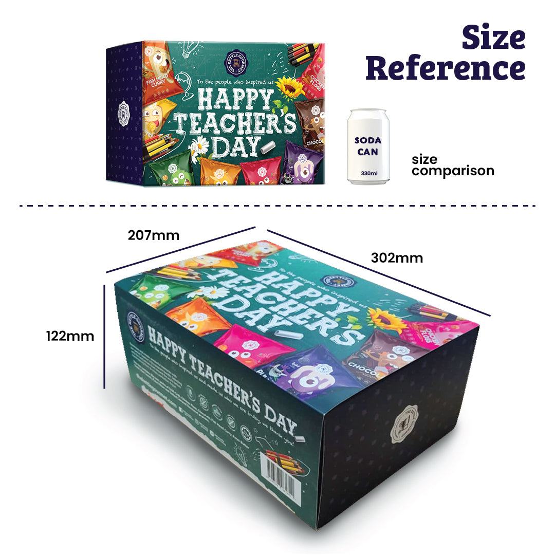 Teacher’s Day Gift Box – 8 Flavours Popcorn (Halal, Ready Gift)