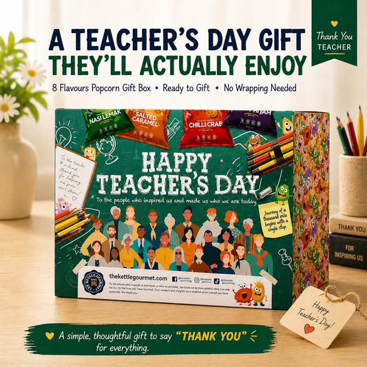 Teacher’s Day Gift Box – 8 Flavours Popcorn (Halal, Ready Gift)