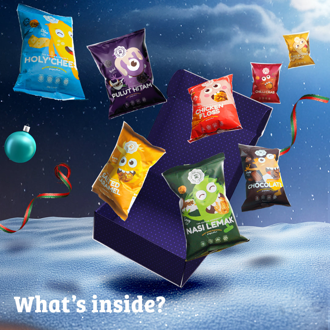 Christmas Popcorn Gift Box (Assortment of 8 packs x 30g)