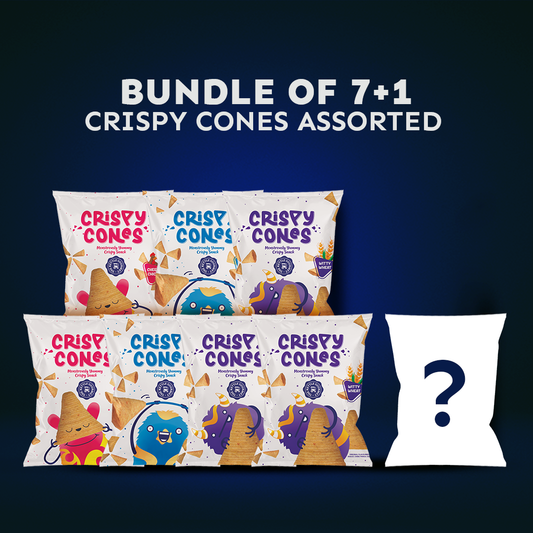 7 + 1 Crispy Cones Bundle Set (8 Packs x 50g)