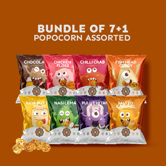 7+ 1 Popcorn Bundle Set (8 Packs x 65g)