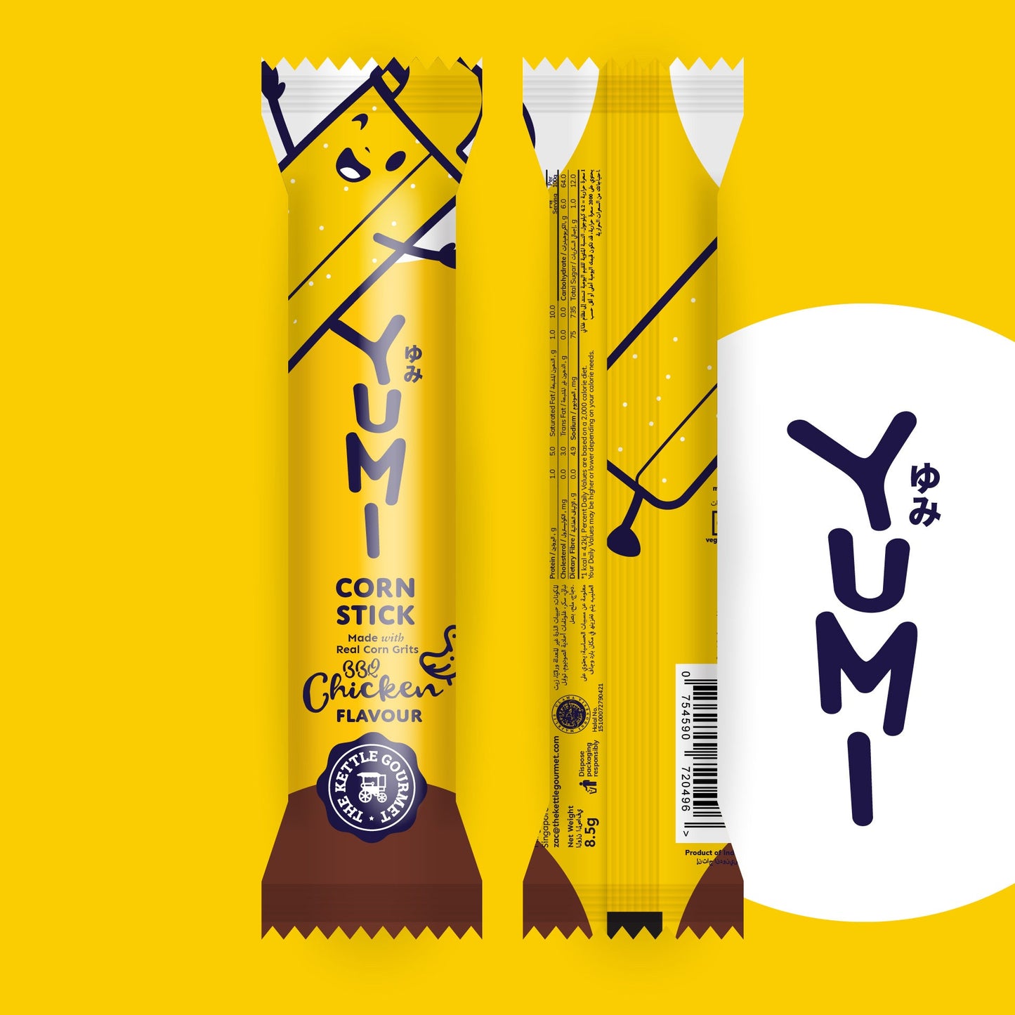 YUMI BBQ Chicken Corn Stick (Polybag)