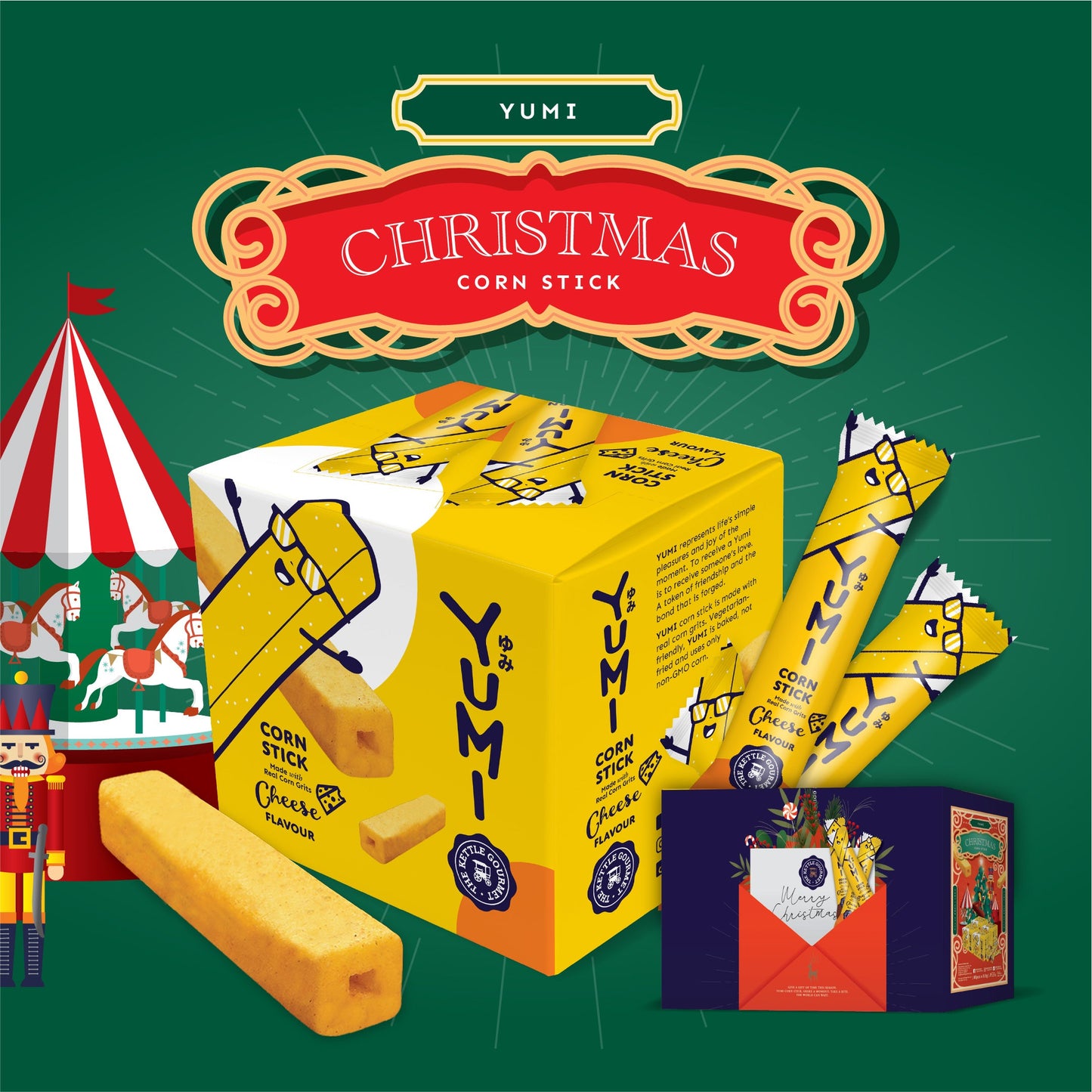 YUMI Christmas Gift Box [Bundle of 4 POP Boxes x 20 sticks]